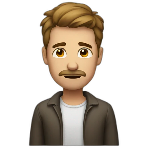 Man saying no emoji