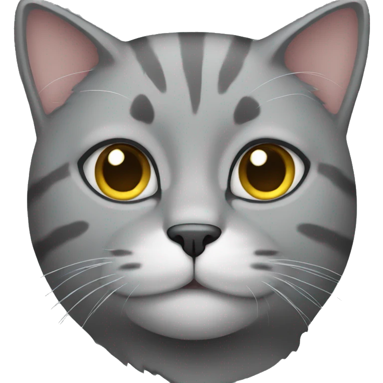 Grey cat  emoji