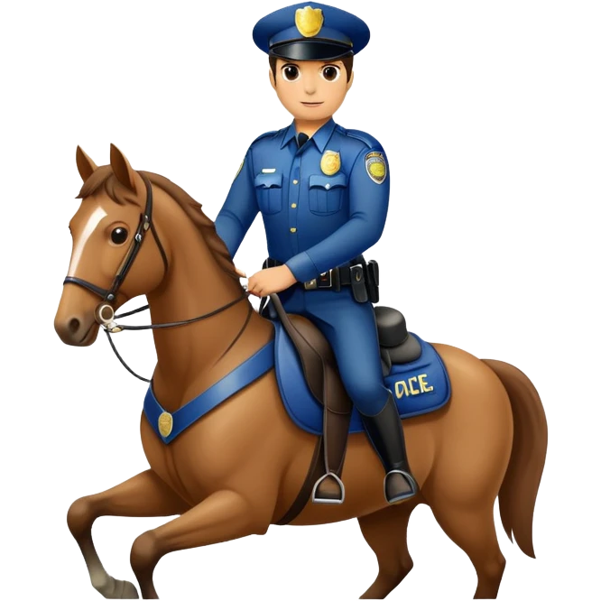 police officer on the horse  emoji