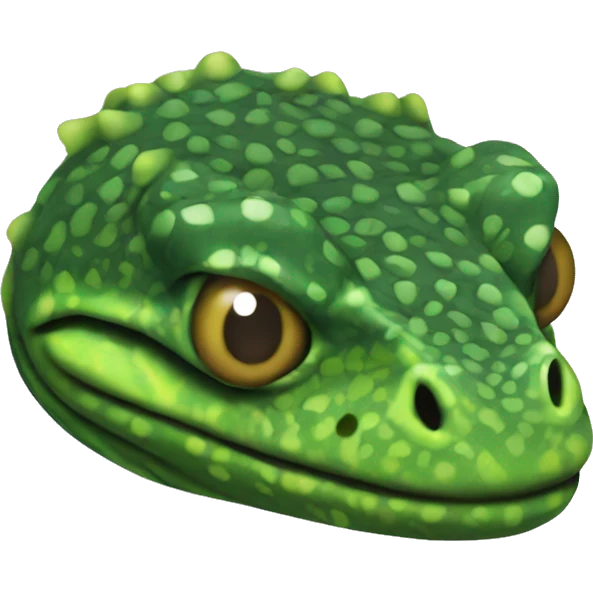 Green Gila Monster Head emoji