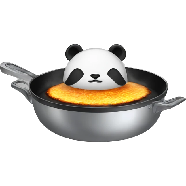 panda frying pan  emoji