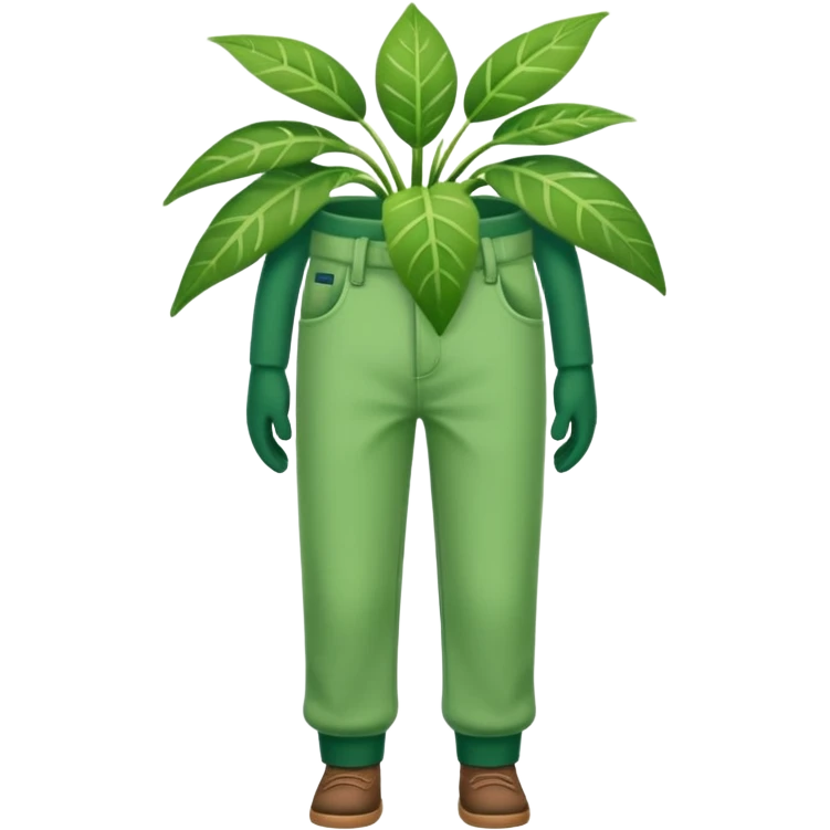 Plants with pants emoji