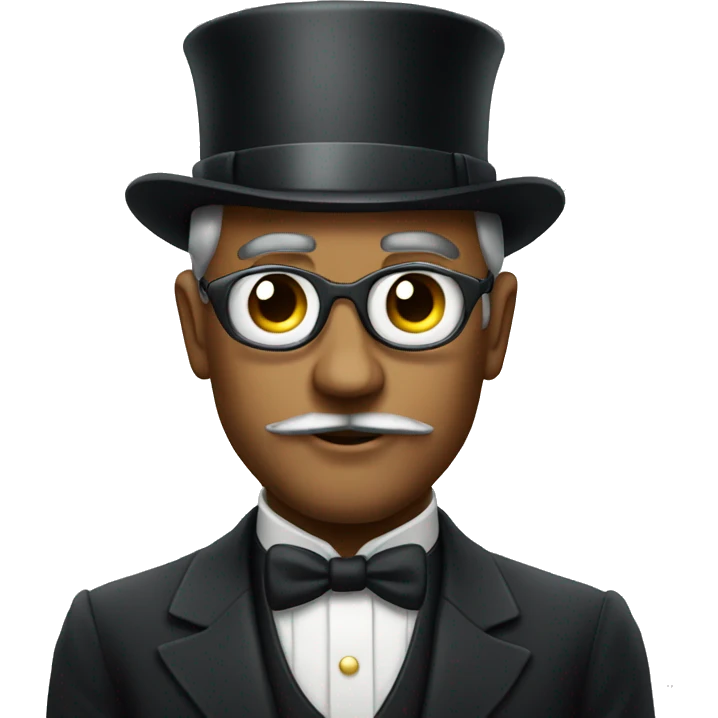 Rich man with monocle emoji