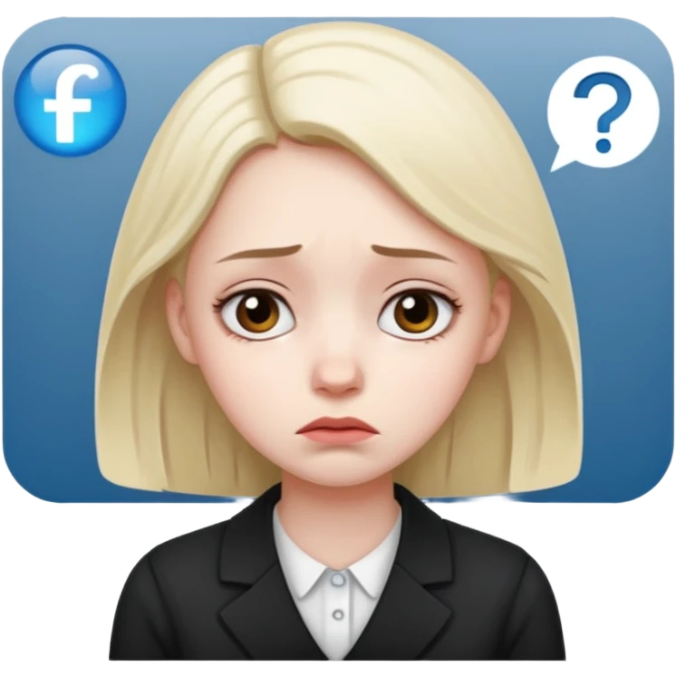 Sad girl at the bank emoji
