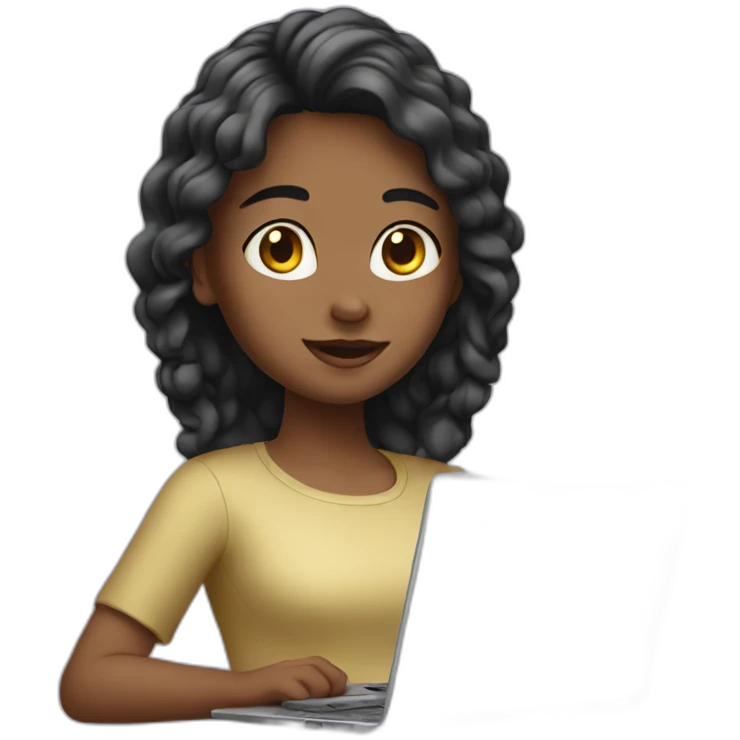 girl with laptop emoji