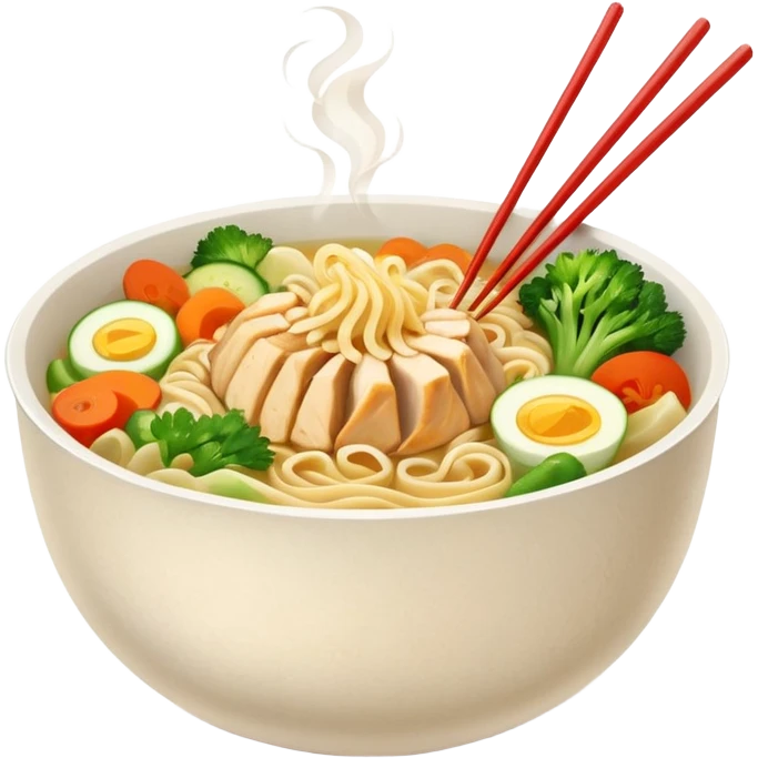 chicken noodles street food style  emoji