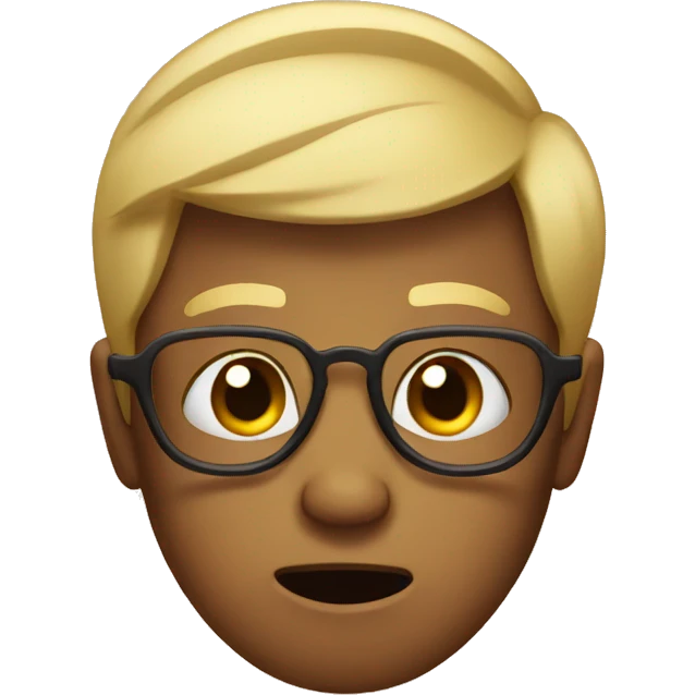 Crying with glasses emoji