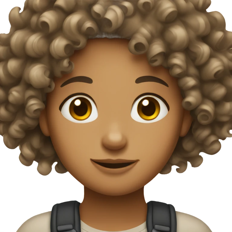 Curly haired girl emoji