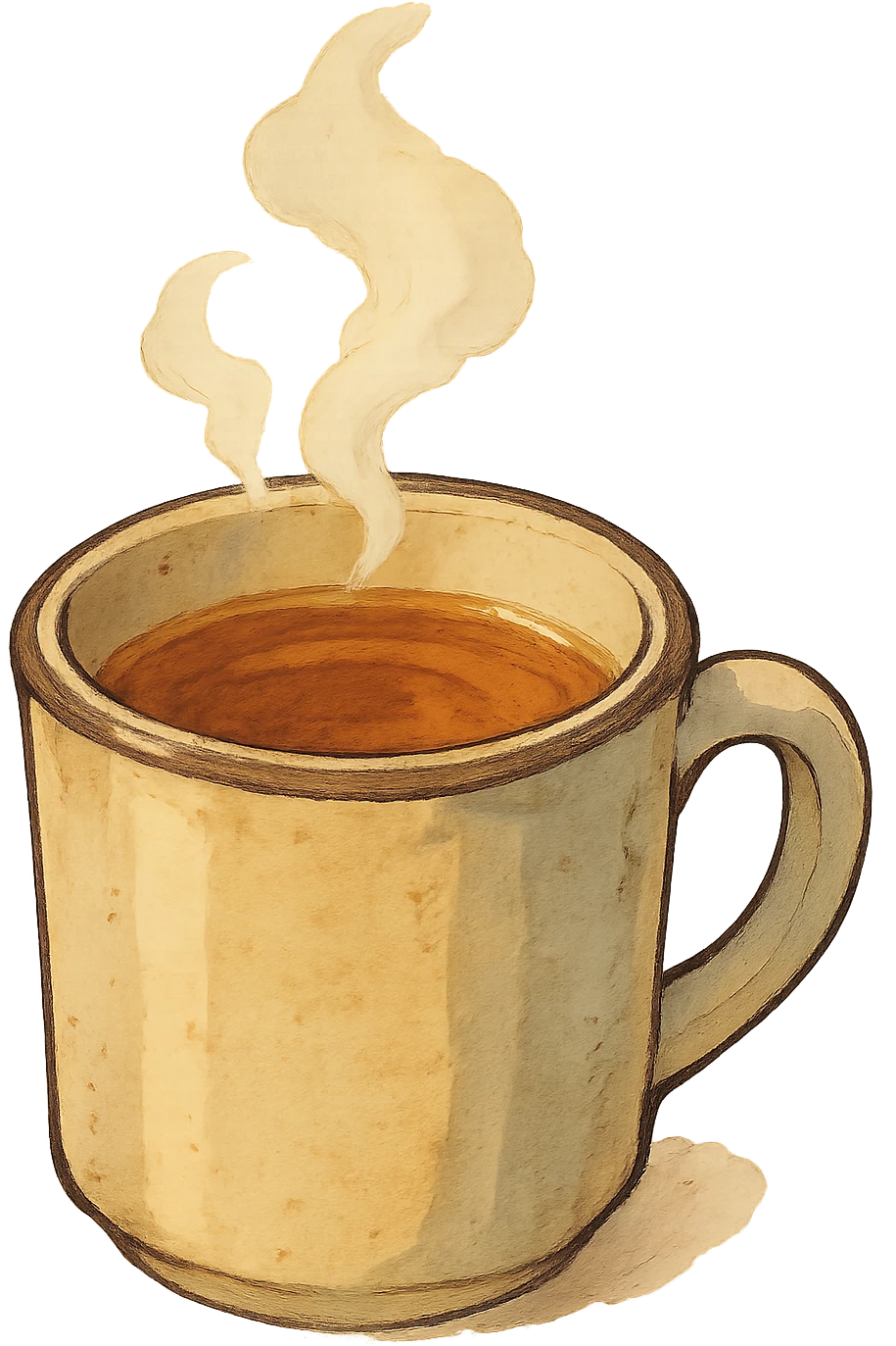 cozy mug of tea, no background emoji