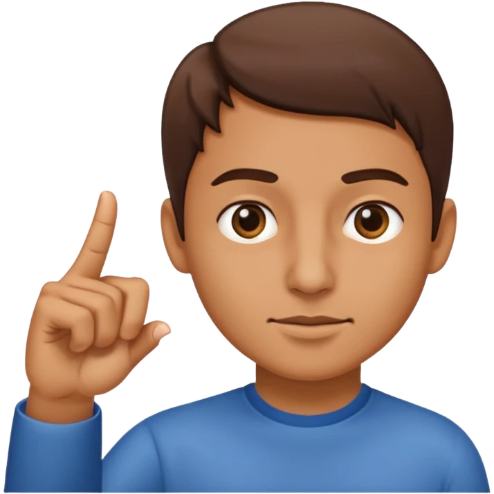 finger pointing left swipping under nose emoji