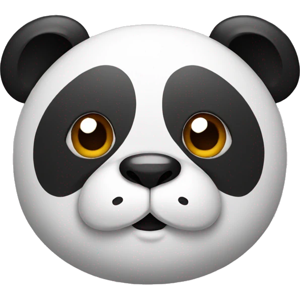 Panda with a Chinese mustache emoji