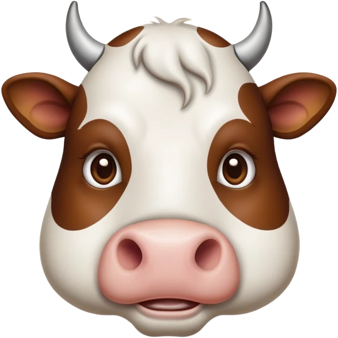 cinematic-noble-brown-and-white-cow-portrait-emoji,-poised-and-regal,-with-a-large,-sturdy-build-and-a-beautifully-patterned-hide-of-rich-brown-accented-by-crisp-white-patches,-deep-set-soulful-brown-eyes,-simplified-yet-sharp-and-sophisticated emoji