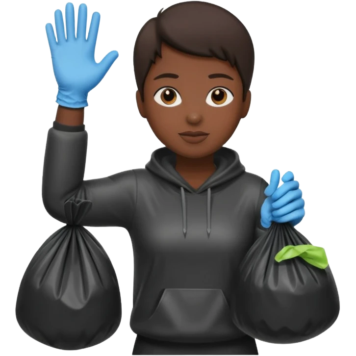 taking out the trash emoji