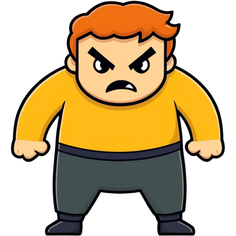 Make a ginger that is super mad emoji