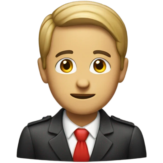 The number 95 in red text  emoji
