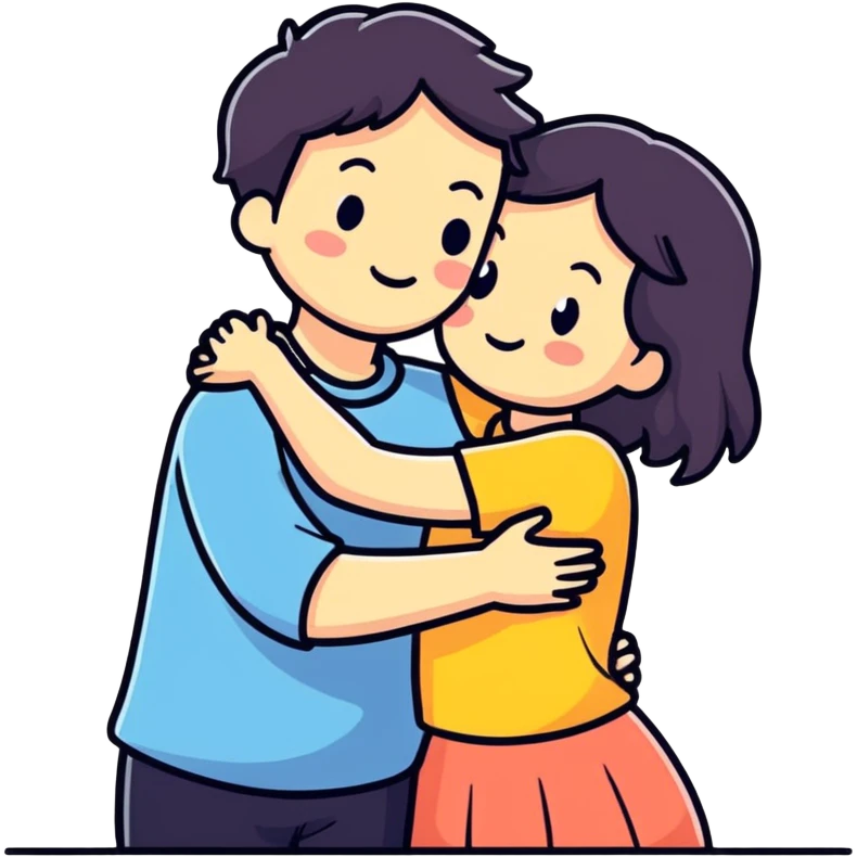 Couple hug emoji