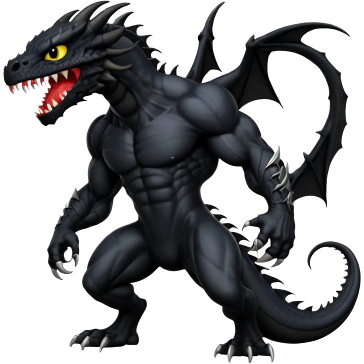 Venom-Toothless-fusion (full body) emoji