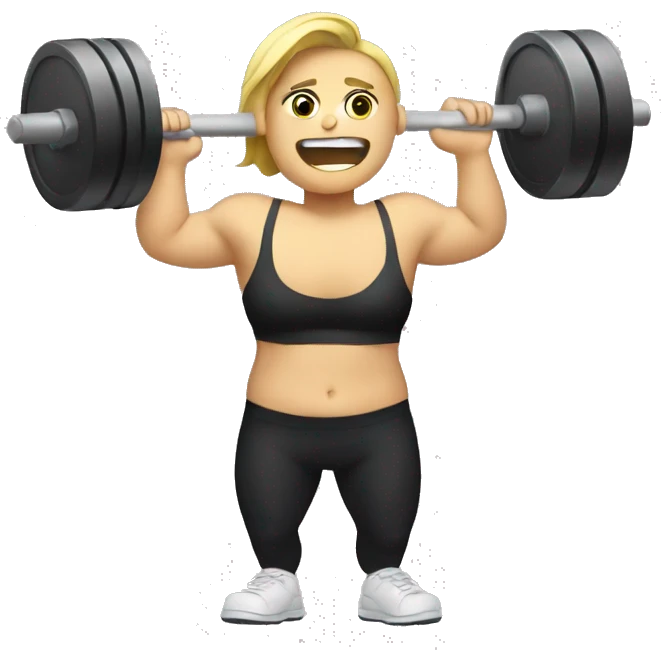 Weight training  emoji