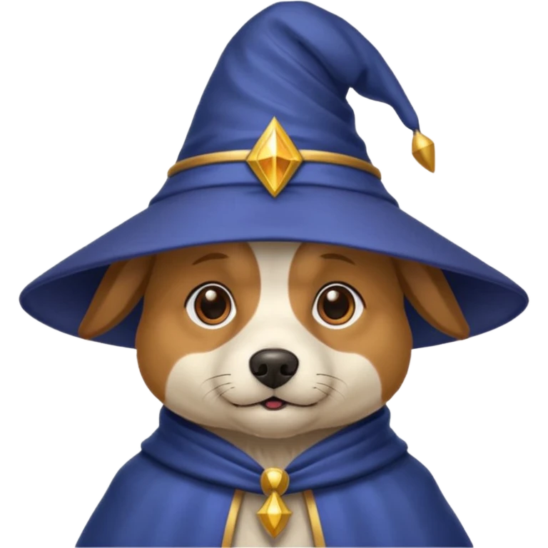 Dog wizard emoji