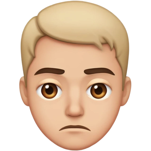 Side eye disgusted look emoji