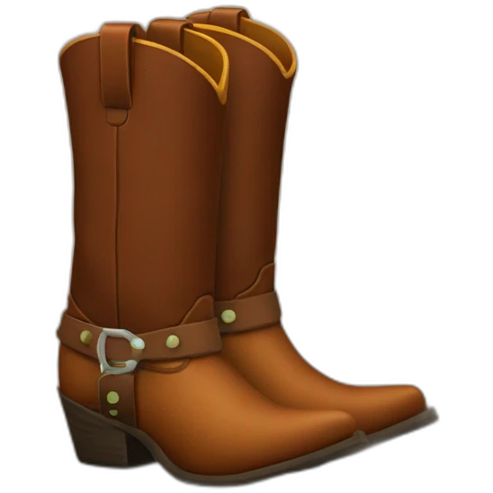 cowboy boots emoji