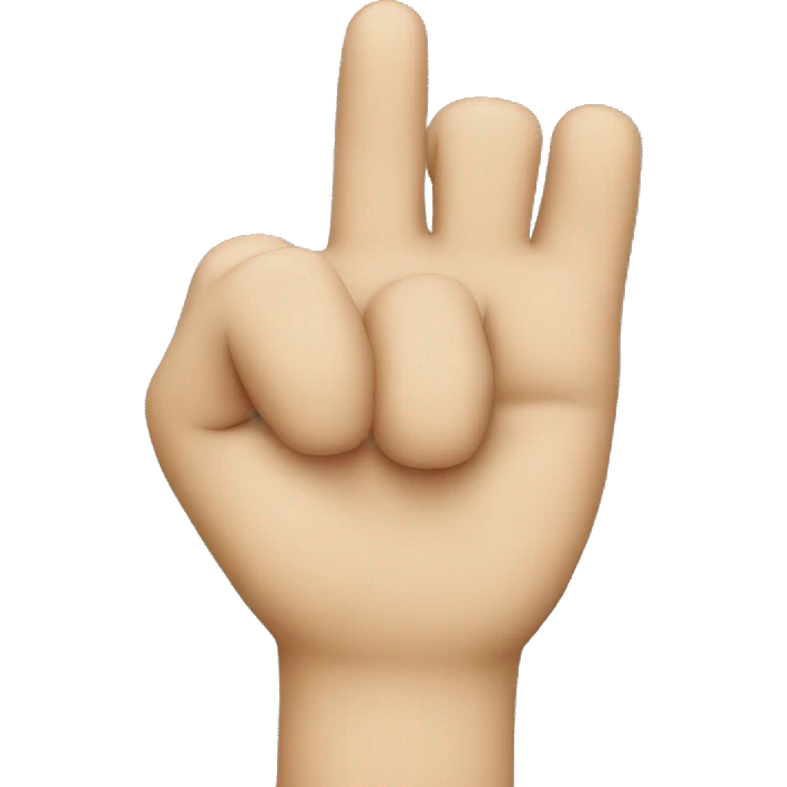 Letter J finger  emoji