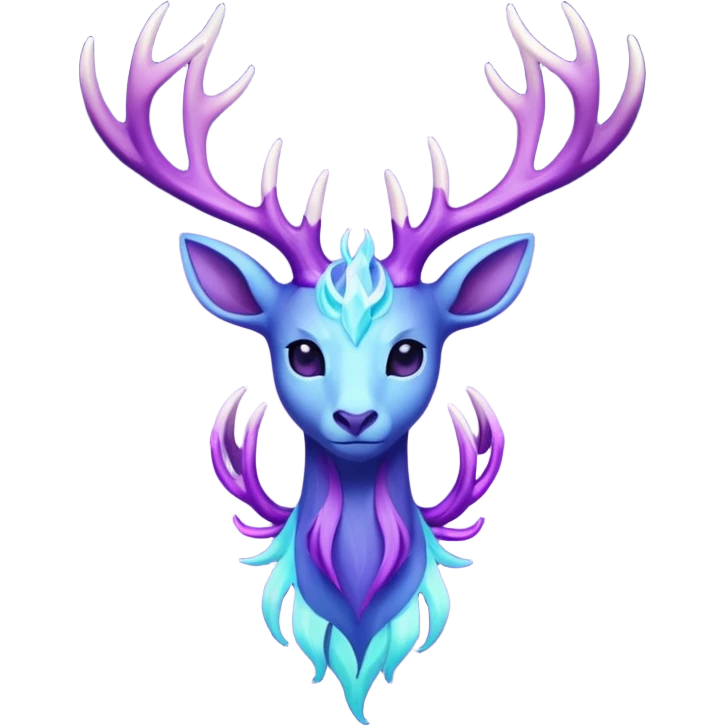 Pokemon legendary cian and purple  xerneas emoji