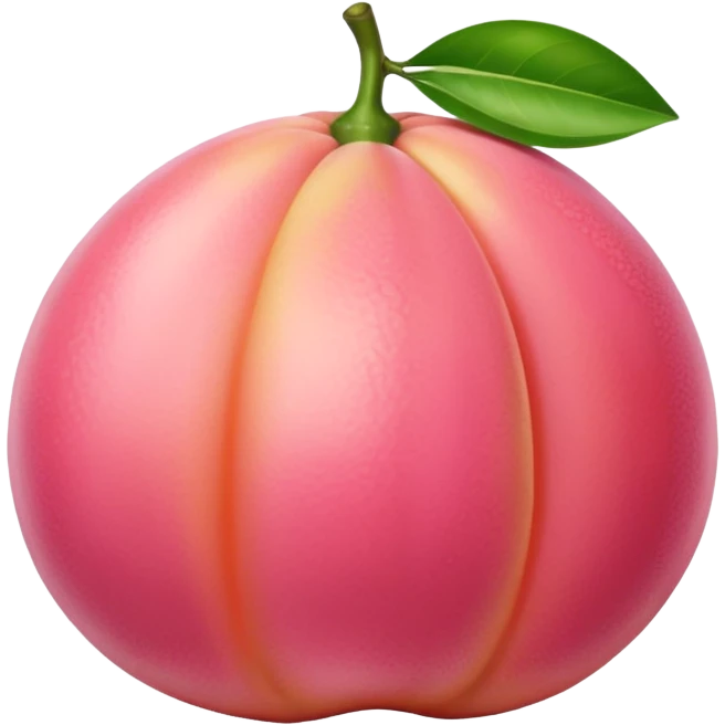 Pink pomelo emoji