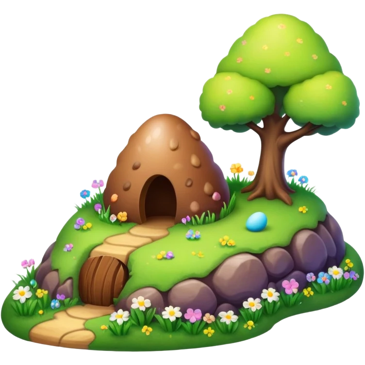 magical poop easter shire landscape  emoji
