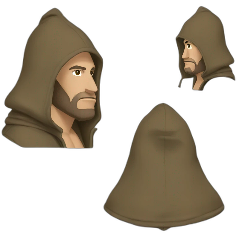 Kerchak avec une cagoule emoji