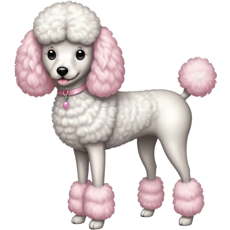 Poodle with very long legs emoji