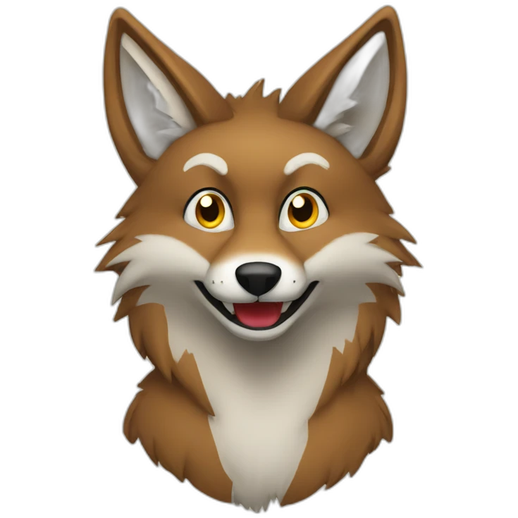 Naughty coyote emoji