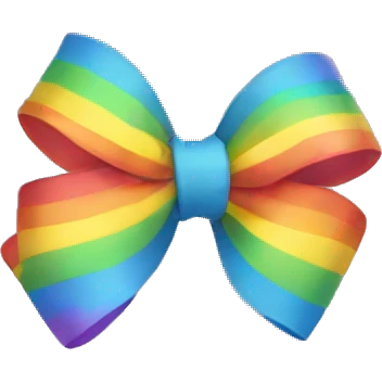 rainbow bow emoji
