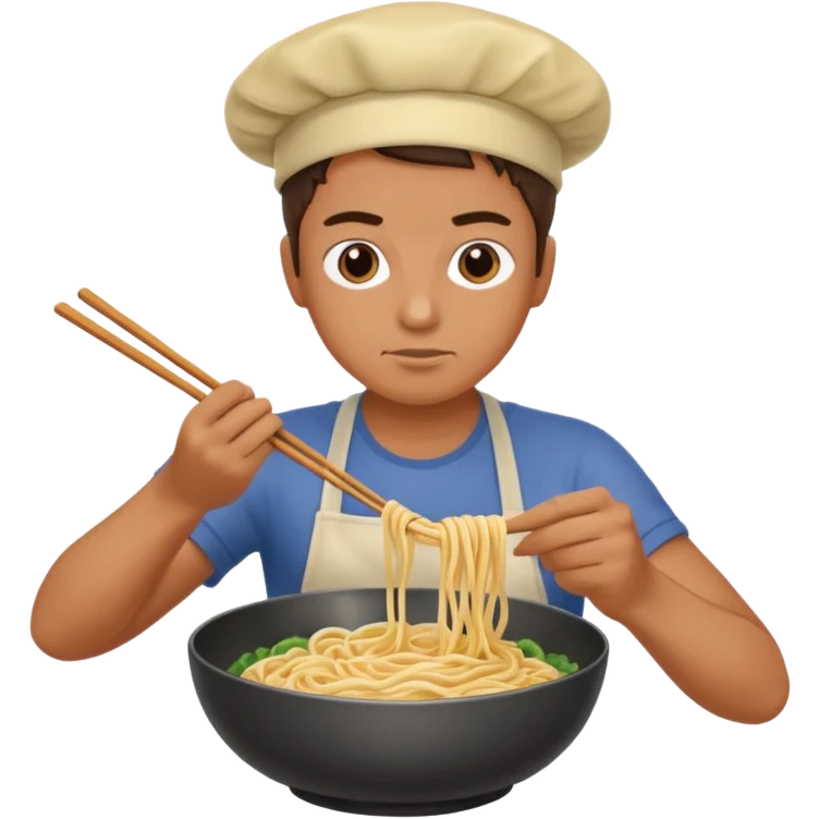 noodle making emoji
