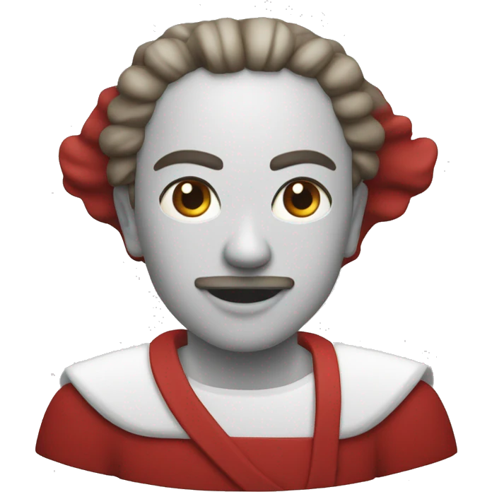 Manji sur rond blanc dans un carré rouge emoji