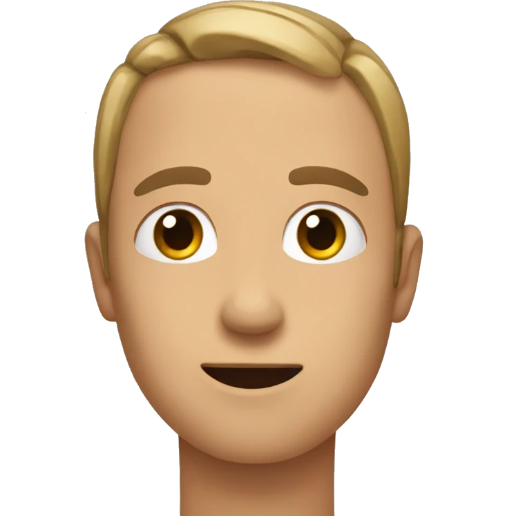 Straight face with arm diagonally up in the air emoji