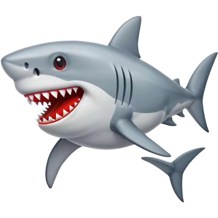 shark wearing red shoes emoji