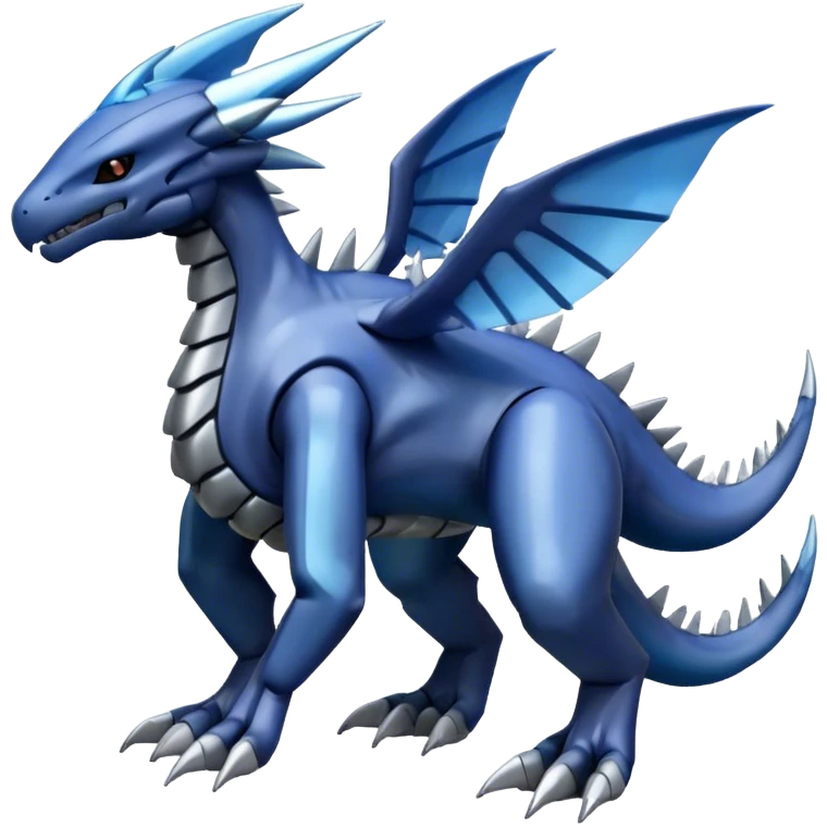 Futuristic Cool Cute Edgy Shiny Digimon-Dialga-Palkia-hybrid full body emoji