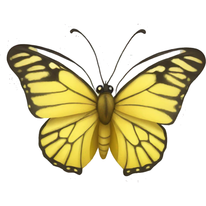 Yellow butterfly emoji