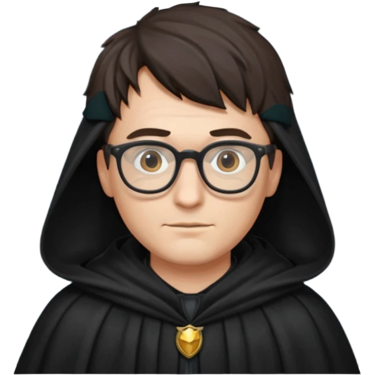 Man with glasses in cloak emoji