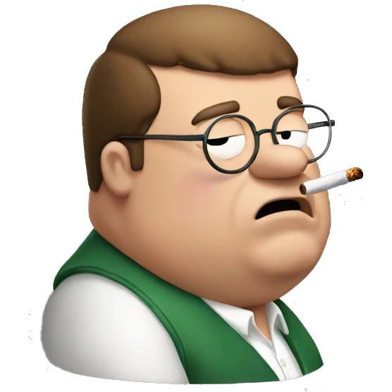 Peter griffin smoking emoji