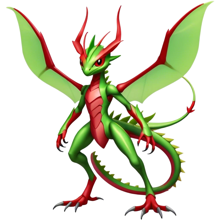  Cool Edgy Shiny Futuristic Ethereal Legendary Scizor-Flygon-Digimon-hybrid full body emoji