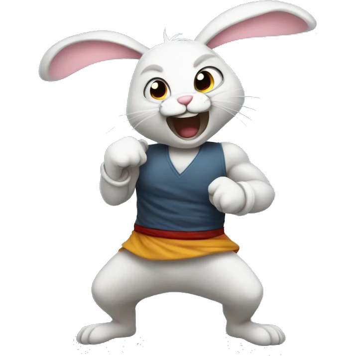fighting bunny emoji