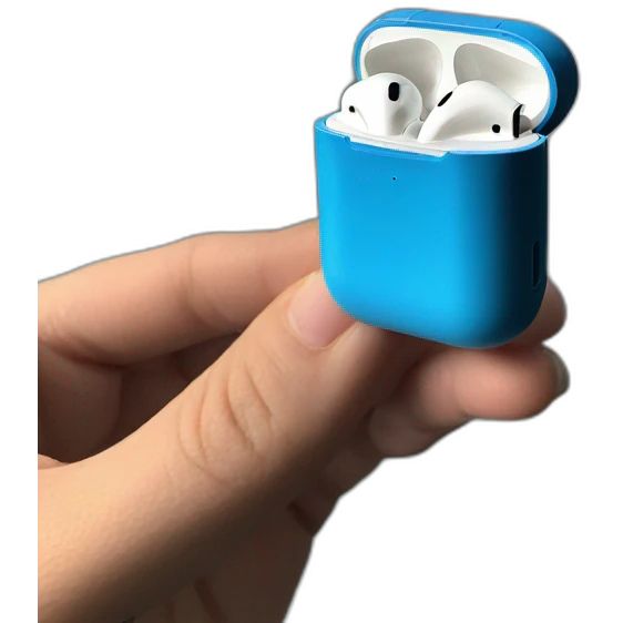 blue airpods emoji