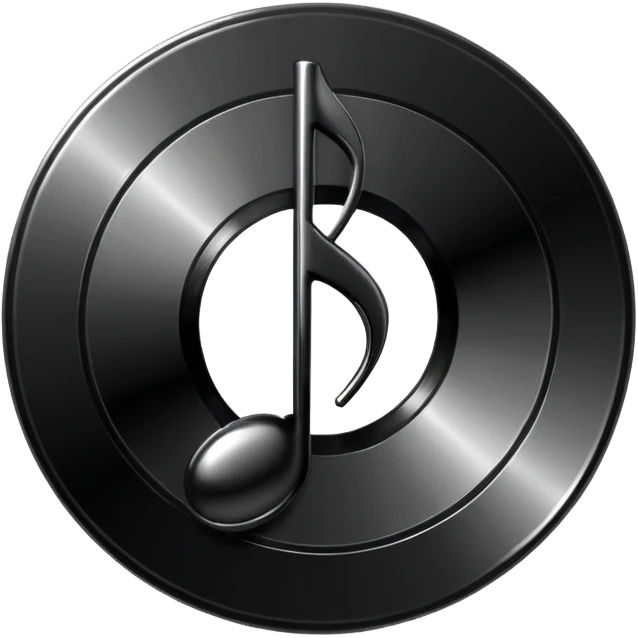 music note with a music disc emoji