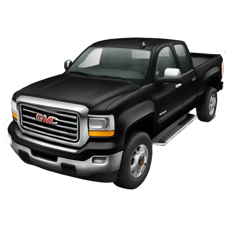 black GMC truck emoji