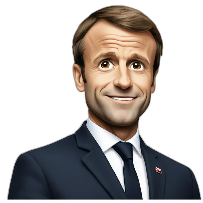 Emmanuel Macron chauve emoji