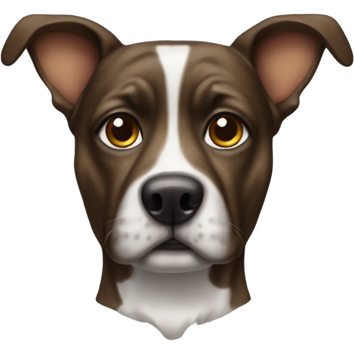 Brindle dog with pointy ears emoji