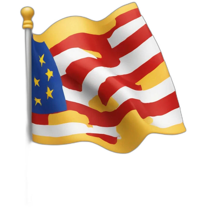 Bandera ondeante de la republica española emoji