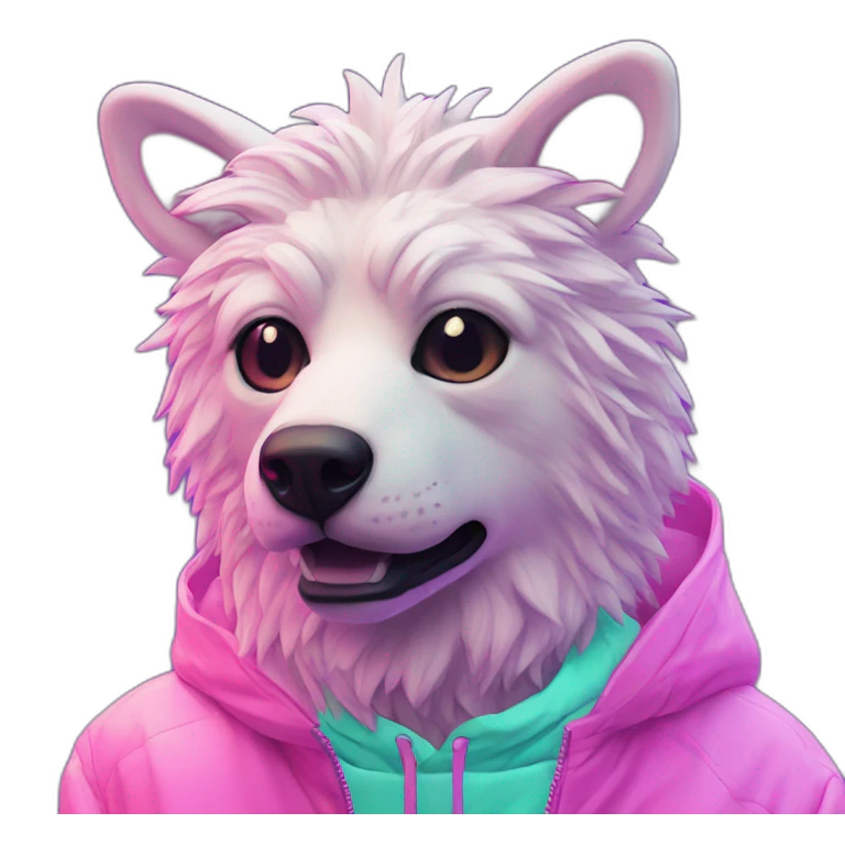 Realism Cool Vaporwave Animal emoji